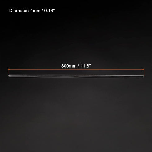 MECCANIXITY 3.3 Borosilicate Glass Stick 11.81" Length 4mm Dia Stir Rod Mixing Tools with Both Ends Round for Lab Kitchen Science 6Pcs
