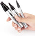 ZEYAR Permanent Marker Pens, Extra Fine Tip (1mm), Waterproof & Smear Proof Ink, Quick Drying, 3 Black, 1 Red, 1 Green,