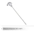 MECCANIXITY PT100 1/2" NPT RTD Thermocouple, Stainless Steel Temperature Sensor Probe -50 to 420C, 8x400mm