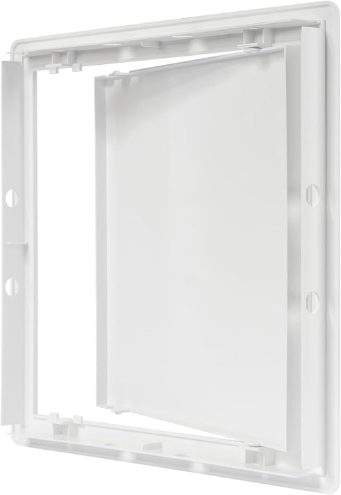 10 x 10 White Plastic Access Panel for Plumbing, Electricity, Heating, Alarm Wall Access