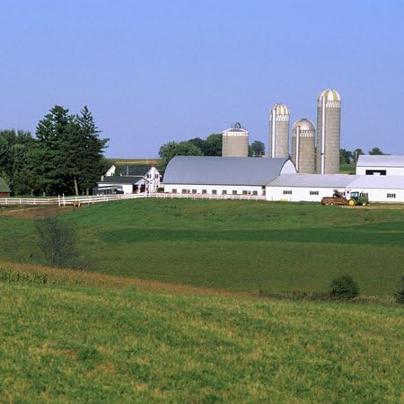 3dRose County US50 DFR0018 6 Inch Dairy Farm in Vernon Wisconsin - - David R. Frazier Ceramic Tile