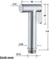 ZLOCYIVHE Handheld Bidet Sprayer for Toilet, Baby Cloth Diaper Sprayer Brass Round Toilet Sprayer High Pressure