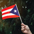 Puerto Rico Flag - Small Handheld Mini Flags on Stick for Party, Parades, Sports Events