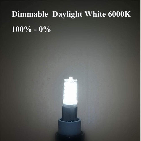 BAOMING G9 LED Bulb Daylight Dimmable 4W, 40W T4 G9 Halogen Equivalent,6000K 120V No-Flicker, Chandelier Lighting 450LM (5 Pack) by BAOMING