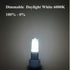 BAOMING G9 LED Bulb Daylight Dimmable 4W, 40W T4 G9 Halogen Equivalent,6000K 120V No-Flicker, Chandelier Lighting 450LM (5 Pack) by BAOMING
