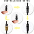 20 Retro Metal Pcs Strain Relief Cord Connector Pendant Lighting Cord,PRUNLLA Aluminum Threaded Cord Grip Wire Clamp