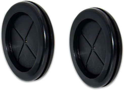 Flyshop Black 50mm 2" Rubber Grommet, 42mm 1-5/8" ID, Round Double-Sided Hole Grommets, 4-Pack