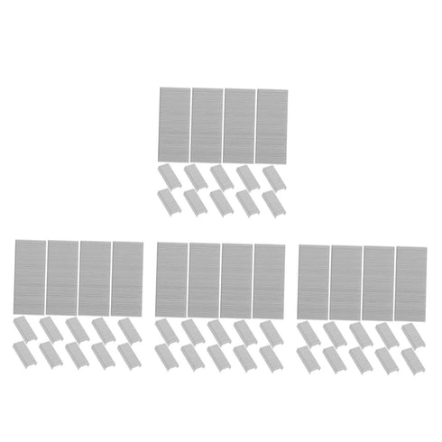 Tofficu 4pcs Galvanized Staples Heavy Duty Standard Fasteners for Staplers Office and School Use for Binding