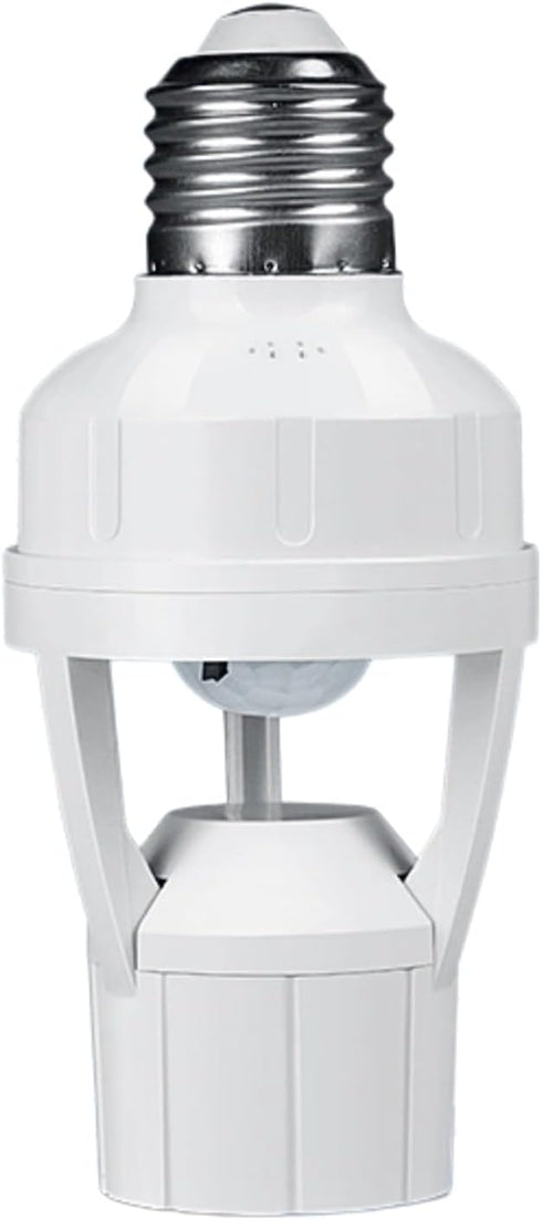 Generic Motion Sensor Light Socket, E26/E27 Screw-in Motion Sensor Light Socket Adapter with