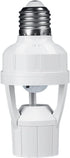 Generic Motion Sensor Light Socket, E26/E27 Screw-in Motion Sensor Light Socket Adapter with
