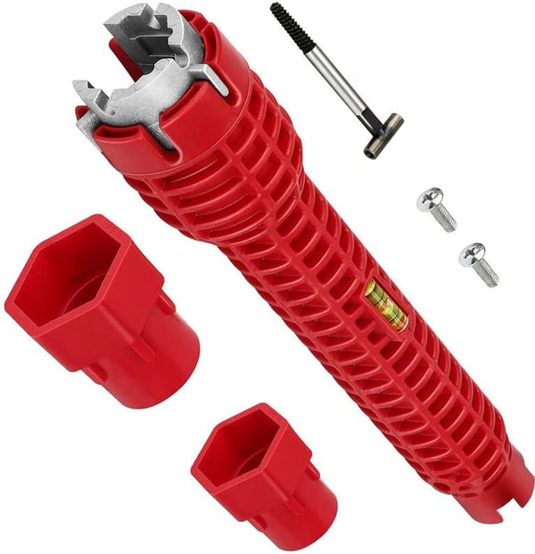 8-in-1 Faucet and Sink Installer, Anti-Slip Multifunctional Pipe Wrench for Bathroom and Kitchen Plumbing