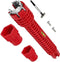 8-in-1 Faucet and Sink Installer, Anti-Slip Multifunctional Pipe Wrench for Bathroom and Kitchen Plumbing