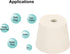 MECCANIXITY Rubber Tapered Plug, 28mm to 37mm, with Hole for Test Tubes, White, 3 Pieces