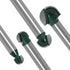 Yakamoz 4Pcs 1/4" Shank Round Nose Router Bit Set for CNC Sign Making and Woodworking Carving
