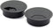 2pcs 2 inch Desk Wire Cord Cable Grommets, Hole Cover for Office PC Desk Cable Organizer, Plastic Cover Black