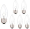 Jacqings B11 Lighting Torpedo Clear C35 CTC 40W E26 Base Decorative Incandescent Light