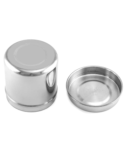 QWORK Stainless Steel Ointment Jar with Lid, 4 Pack Medical Container Jars 10 oz for Liquid, Cotton Ball, Gauze, Swab