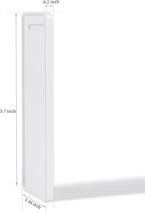 Ultra Slim Wall Holder for Philips Hue Light Dimmer Switch Remote V1, Aluminum Invisible Remote Control Holder (White)