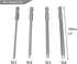 10pcs 100mm Magnetic Flat Slotted Phillips Screwdriver Bit Set - 1/4 Inch Hex Shank S2 Steel Drill Bits.