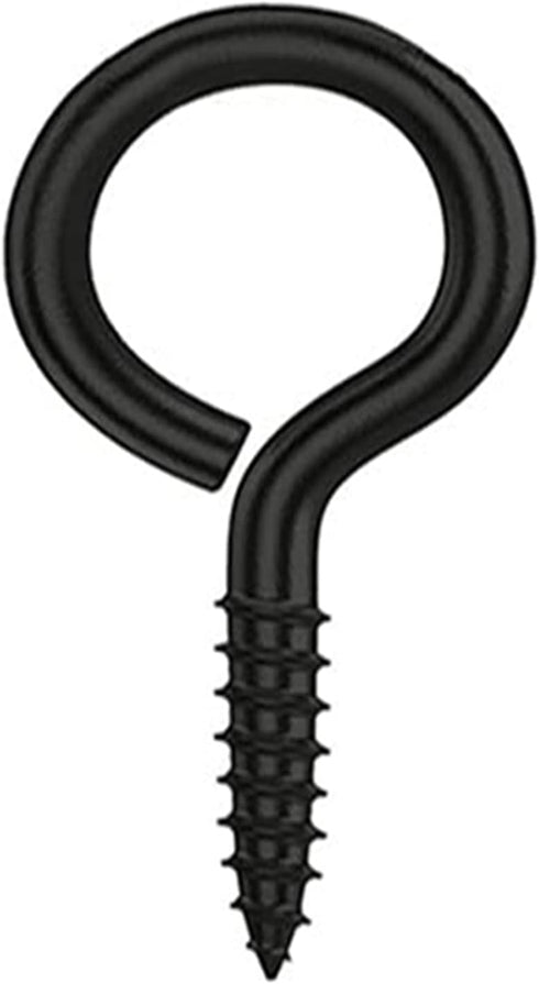 Axe Sickle Black 1 Inch Metal Screw Eye Pins Hooks Mini for DIY Jewelry Making, 100 Pcs