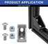 24pcs 2020 Corner Bracket Aluminum Extrusion Hardware T-Slotted Accessories with Screws for 8020 Profile Parts