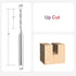 1/8 inch 1/4 inch 3 inch HRC55 SpeTool Extra Long CNC Spiral Router Bits with Up Cut Cutting Diameter, Shank Extra Long