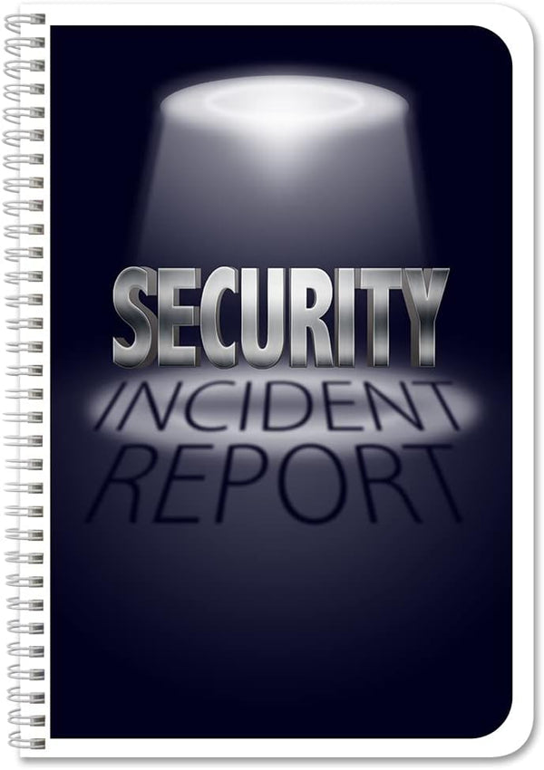 BookFactory Security Incident Report Log Book, Wire-O, 100 Pages, 6" x 9" (LOG-100-69CW-PP)