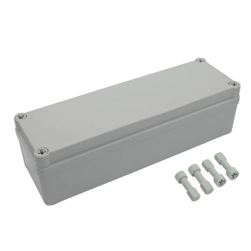 LeMotech Waterproof Dustproof IP67 Junction Box DIY Case Enclosure, Gray 9.8 x 3.1 x 3.3 inch