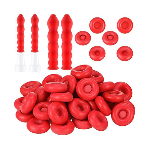 25 Pcs Red Caulk Saving Cap, Caulking Tube Cover, Caulk Sealer Save Cap for Sealing and Preserving