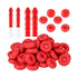 25 Pcs Red Caulk Saving Cap, Caulking Tube Cover, Caulk Sealer Save Cap for Sealing and Preserving