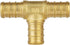 ISPINNER PEX Fittings, 1/2 inch Straight Coupling (6pcs), Degree Elbow (6pcs), PEX Tee (4pcs), Brass Barb Crimp Fittings