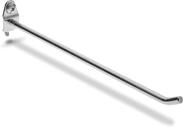 Triton Products Single Rod Pegboard Hook, 8 Inch, Silver