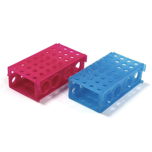 ULAB Plastic Multipurpose 3-Way Centrifuge Tube Rack Set, 2 Colors Red Blue, PP Material