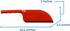 Vikan Remco 63004 Color-Coded Plastic Hand Scoop, 16 oz, BPA-Free Food-Safe Kitchen Utensils, Red