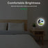 EKOBLA Dairy Cow Plug-in Night Light, Black & White Farm Cow LED Nightlight with Auto On/Off for Bedroom, Bathroom