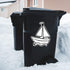 Azeeda (460mm) (DW00143711) 'Sail Boat Toy' White Premium Vinyl Decal Sticker Waterproof, Durable & Easy to Apply