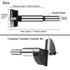 1-3/16 Inch Carbide Forstner Drill Bit, Tipped Bit for Hard Wood, Woodworking Hinge Cutter Tool Kits