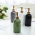 GREYWAWA Bathroom Shampoo Bottle Ceramic Hand Sanitizers Press for Shampoo Shower Gel Lotion Bathroom Accessories