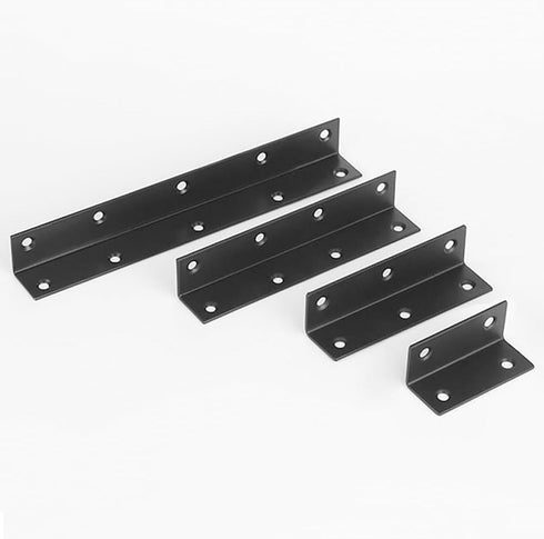 MINGFANITY 4PCS 8'' 1'' 2mm L Brackets, Corner Brace Angle Bracket, Superior Stainless Steel, x M, Thickness, Wood