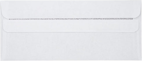 LUXPaper #10 Business Envelopes | Security Tint | Simple Seal | 4 1/8" x 9 1/2" | White | 24lb. Text | 50 Qty by Envelopes.com
