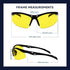 Bifocal Safety Glasses - Safety Glasses with Readers, Polycarbonate Lenses, ANSI Z87+, Yellow, 3.00