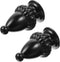 Lurrose 2pcs Decorative Lamp Finial Knob Modern Black Aluminum Floor for Table and