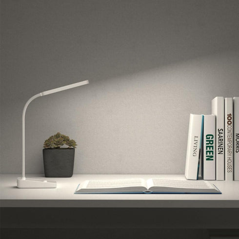 LED Desk Lamp, USB Powered Desk Light, White, Daylight White, with Smartphone Stand Included