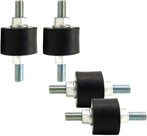 M10 Rubber Studs Shock Absorber Anti-Vibration Isolator Mounts 4 Packs, Rubber Cylindrical Vibration Isolation Mount