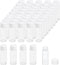 PATIKIL 5ml Essential Oil Bottles, 50 Pack Clear Glass Vials with Orifice Reducer and Screw Cap