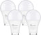 GU24 LED Light Bulb, 3000K Warm White, 9W (100W Equivalent), 800 Lumens, Non-Dimmable, 4-Pack