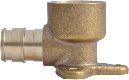 SharkBite 1/2 x 1/2 Inch Expansion FNPT 90 Degree Drop Ear Elbow for PEX-A Pipe, Brass Plumbing Fittings, Female Elbow Fitting for PEX-A Tubing, UAB334LFA by SharkBite
