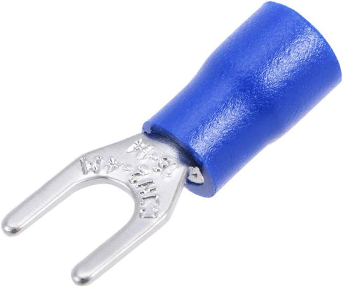 uxcell 1000Pcs SV2-4M Insulated Fork Spade U-Type Wire Connector Electrical Crimp Terminal 16-14AWG