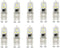 G9 LED Light Bulb Dimmable 1W(10W Halogen Equivalent) Cool White 6000K LED