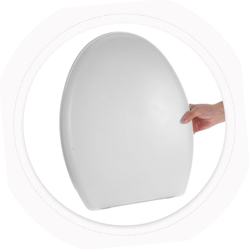 Thickened Toilet Seat Cover and Comfortable Ergonomic Design Easy Installation and Cleaning Fit Toilet Lid for Home